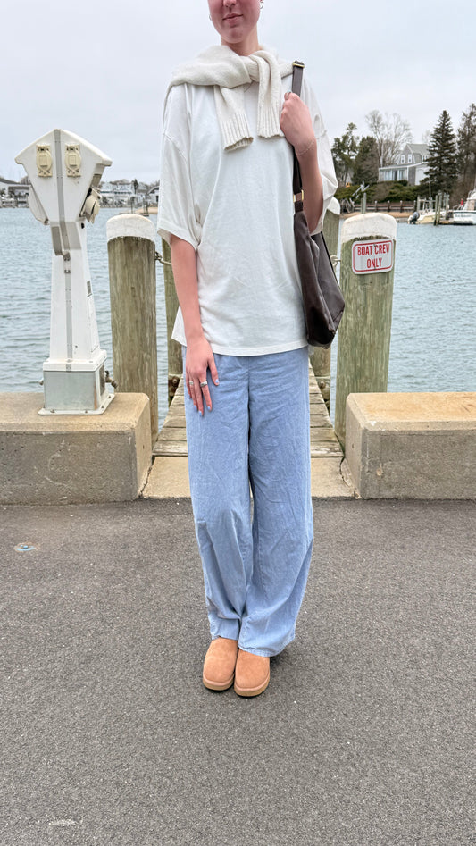 Vanilla Latte Oversized Mineral Wash T-shirt - Off White