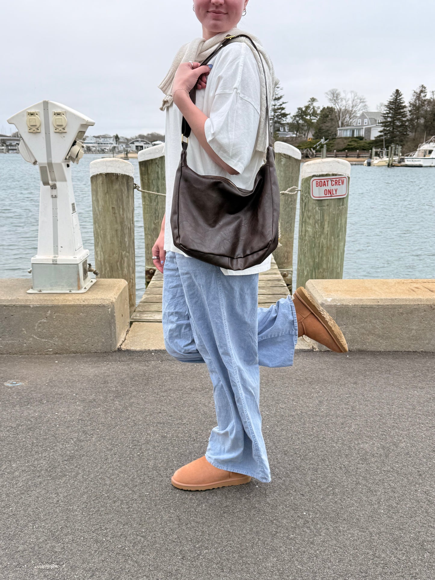 Vanilla Latte Oversized Mineral Wash T-shirt - Off White