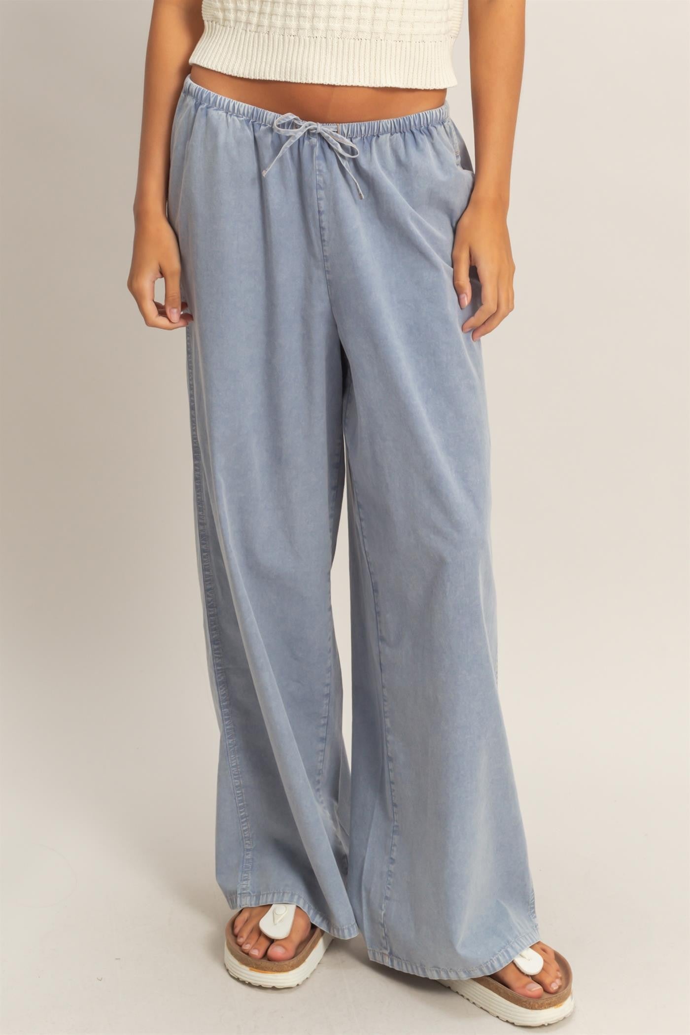 Rye Denim Lightweight Trouser - Light Blue