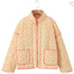 Spring Tulips Quilted Jacket- Yellow