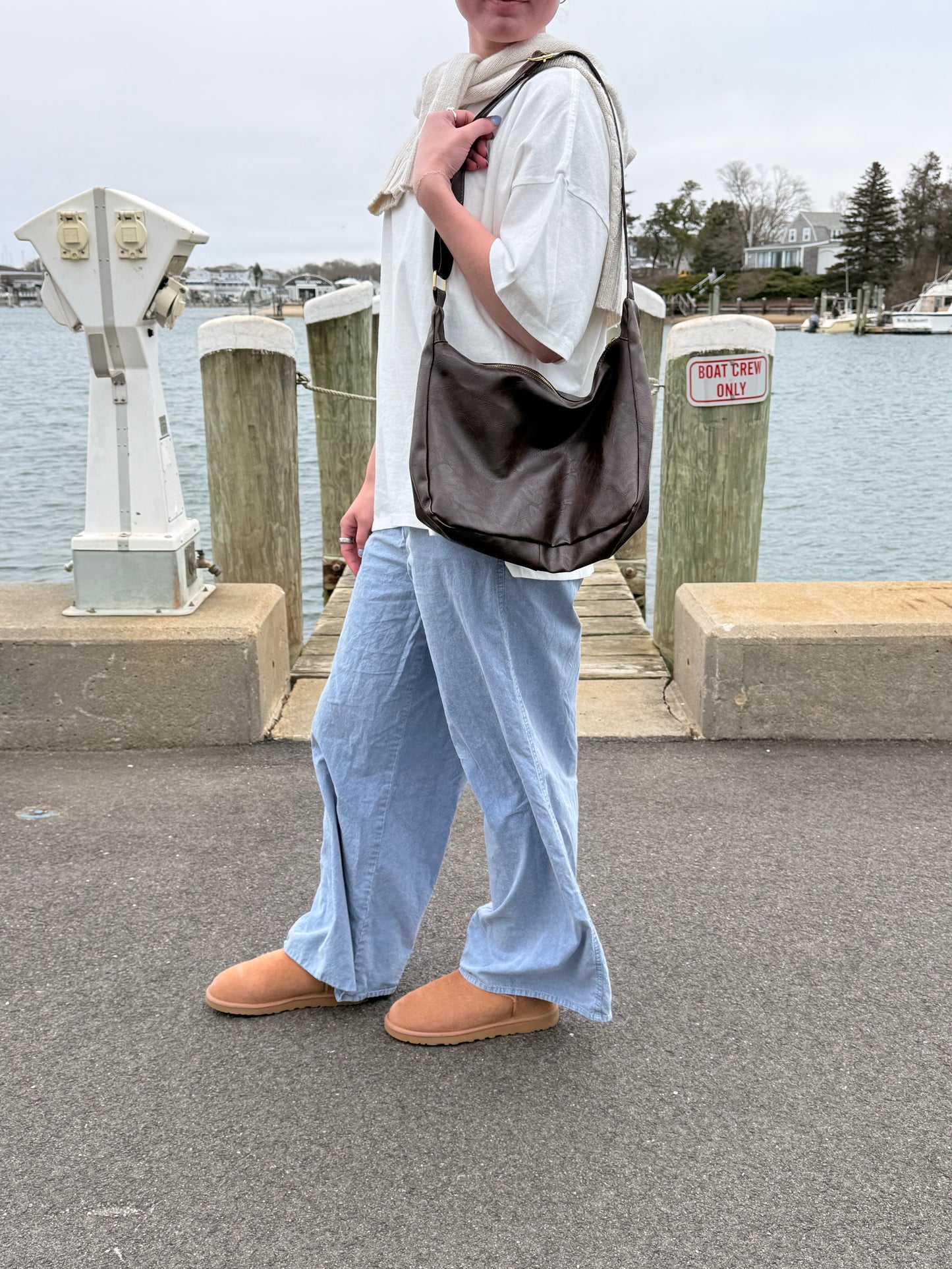 Vanilla Latte Oversized Mineral Wash T-shirt - Off White