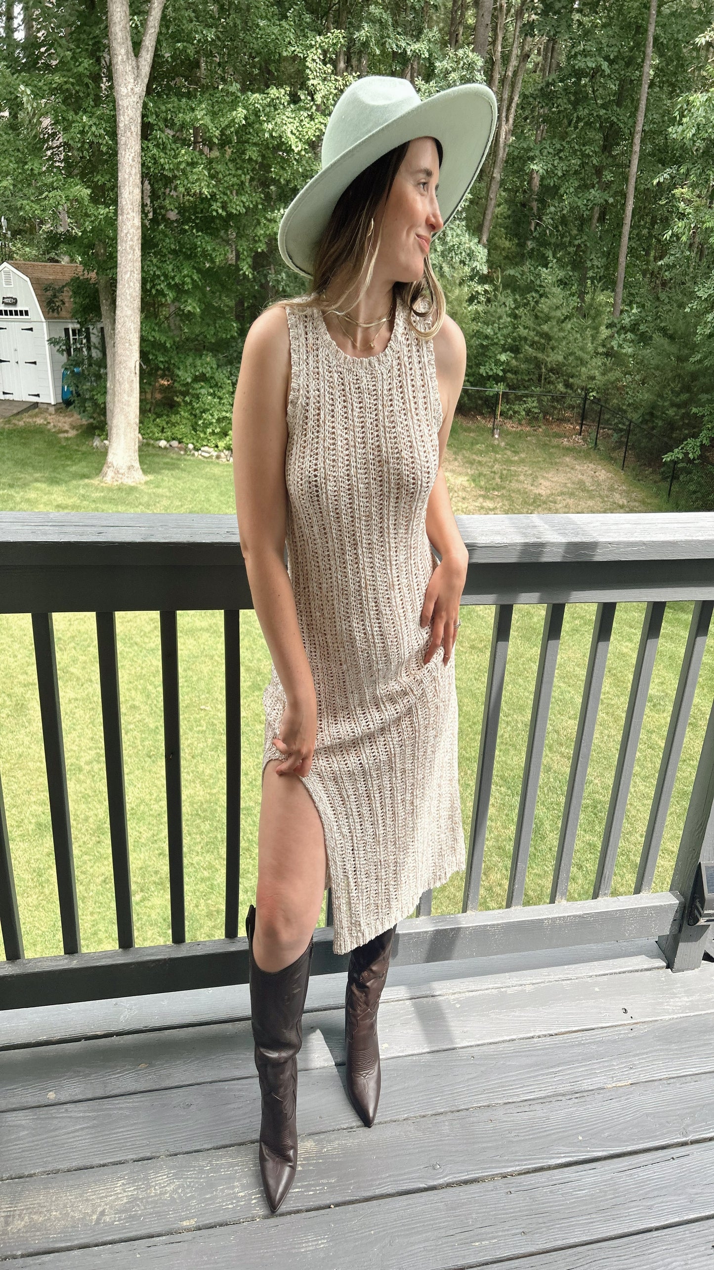 Hallie Sweater Dress - Natural