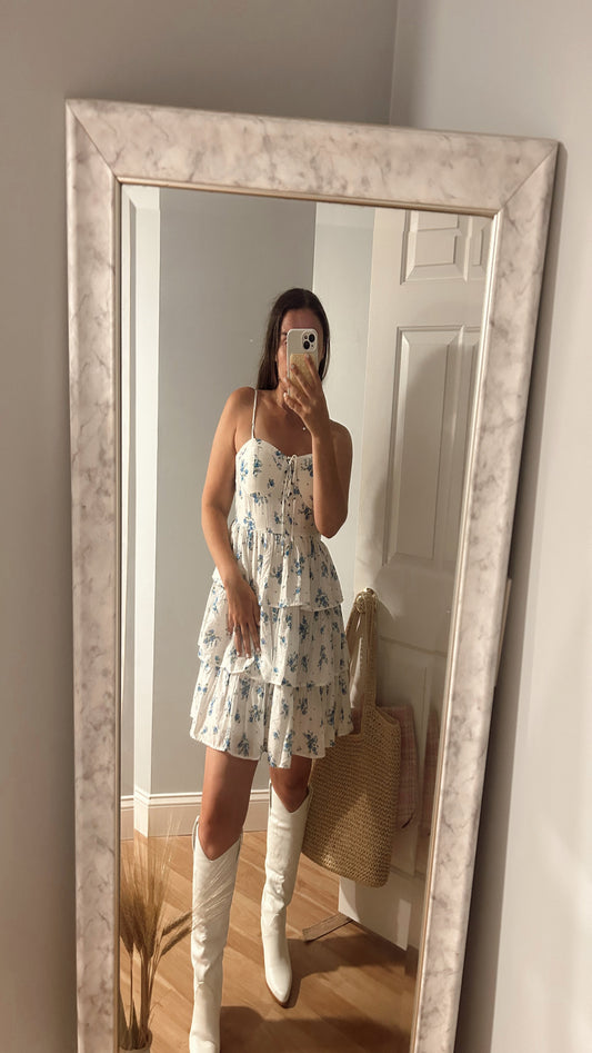 Diana Mini Dress - Blue