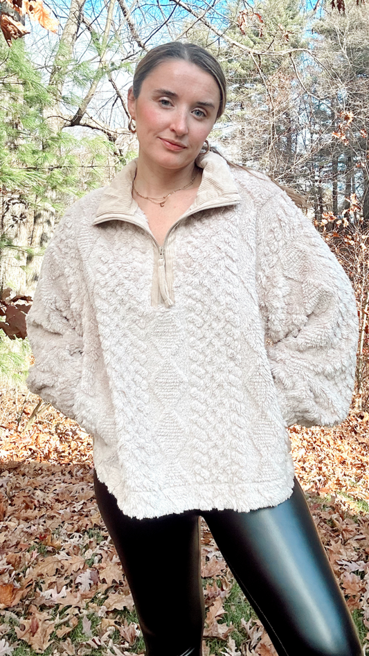 Marshmallow Cuddles Pullover - Beige