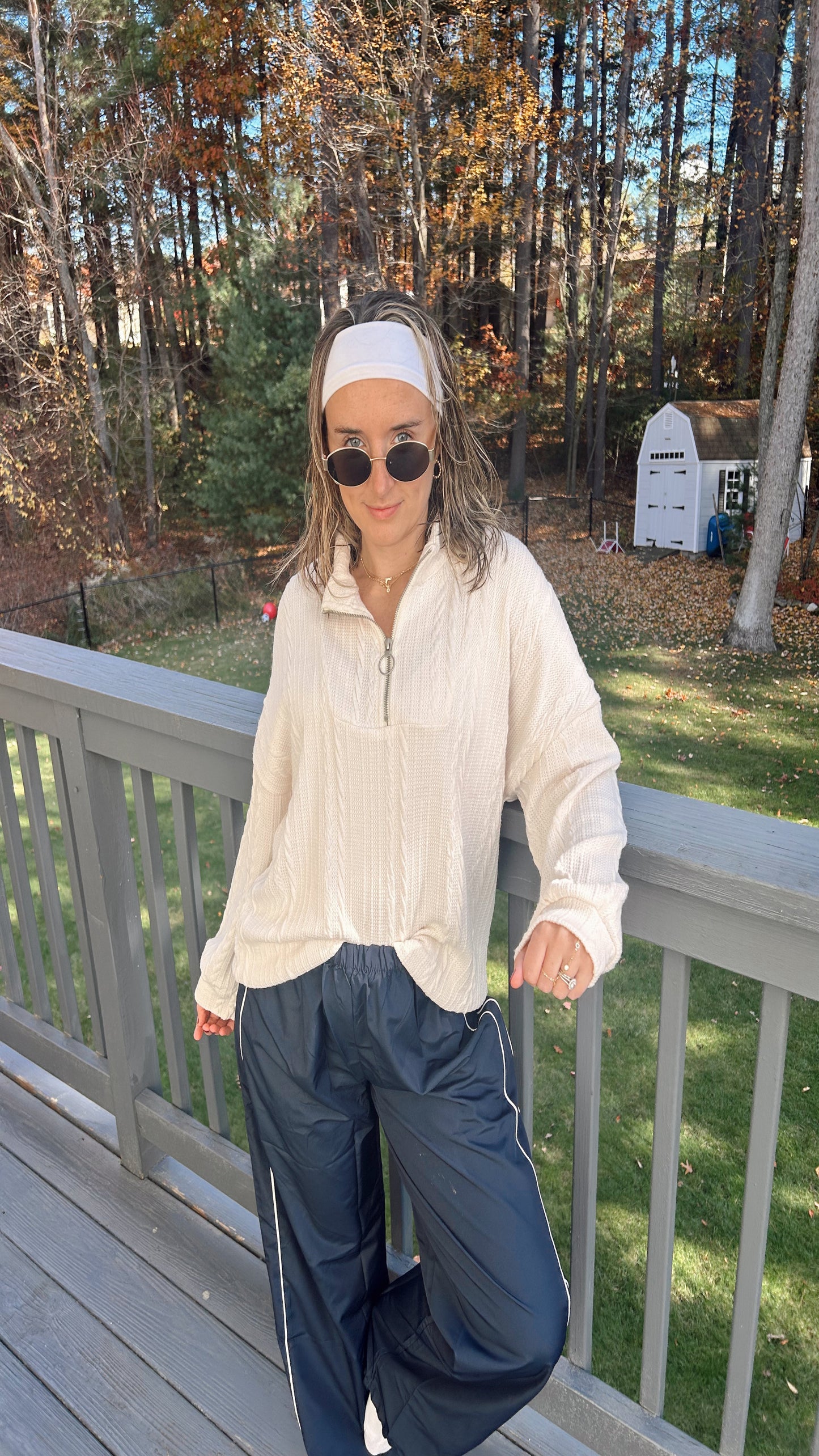 Cabin Crush Cable Knit Sweater - Ivory