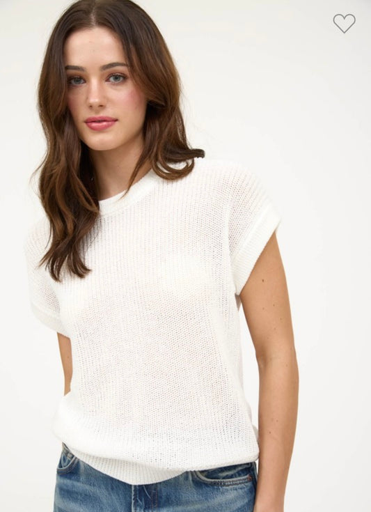 Siscilia Knit Top - White