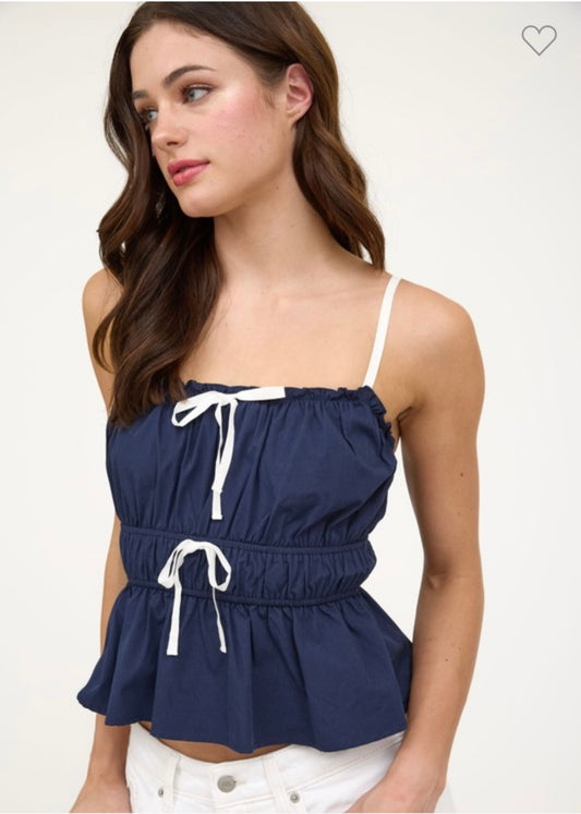 Olivia Tank - Navy