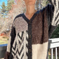 Willow Patchwork Knit Sweater - Charcoal