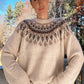 Ski Lodge Fair Isle Pattern - Ivory