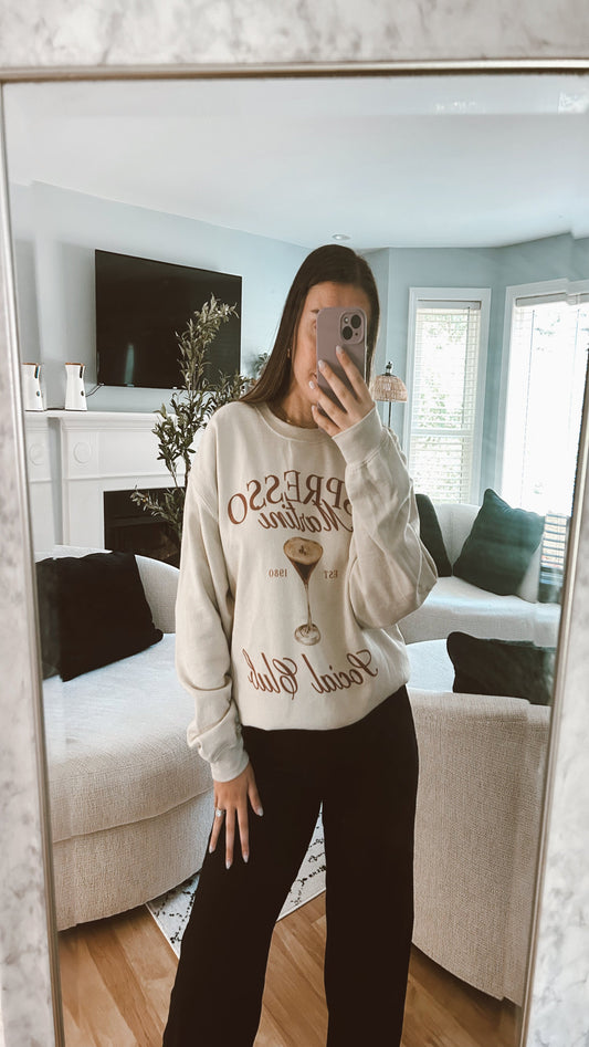 Espresso Martini Sweatshirt - Sand