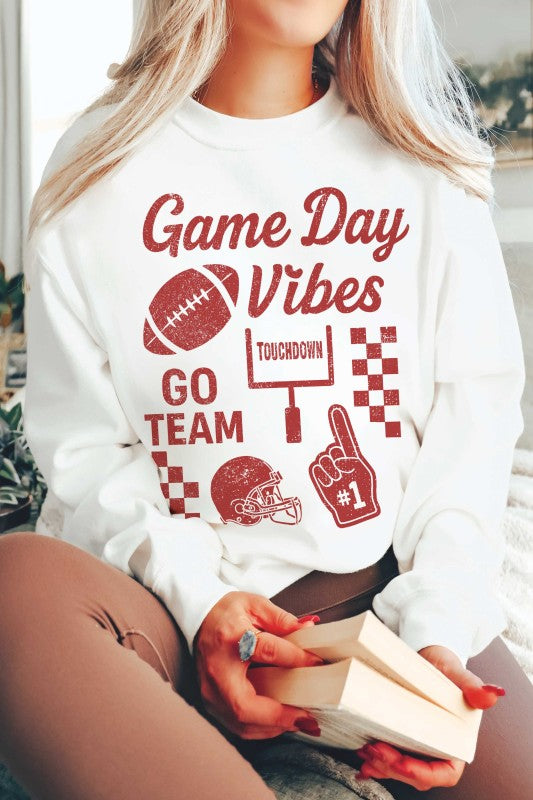 Game Day Graphic Sweatshirt - White