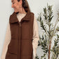 Reece Puffer Vest - Brown