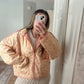 Spring Tulips Quilted Jacket- Yellow