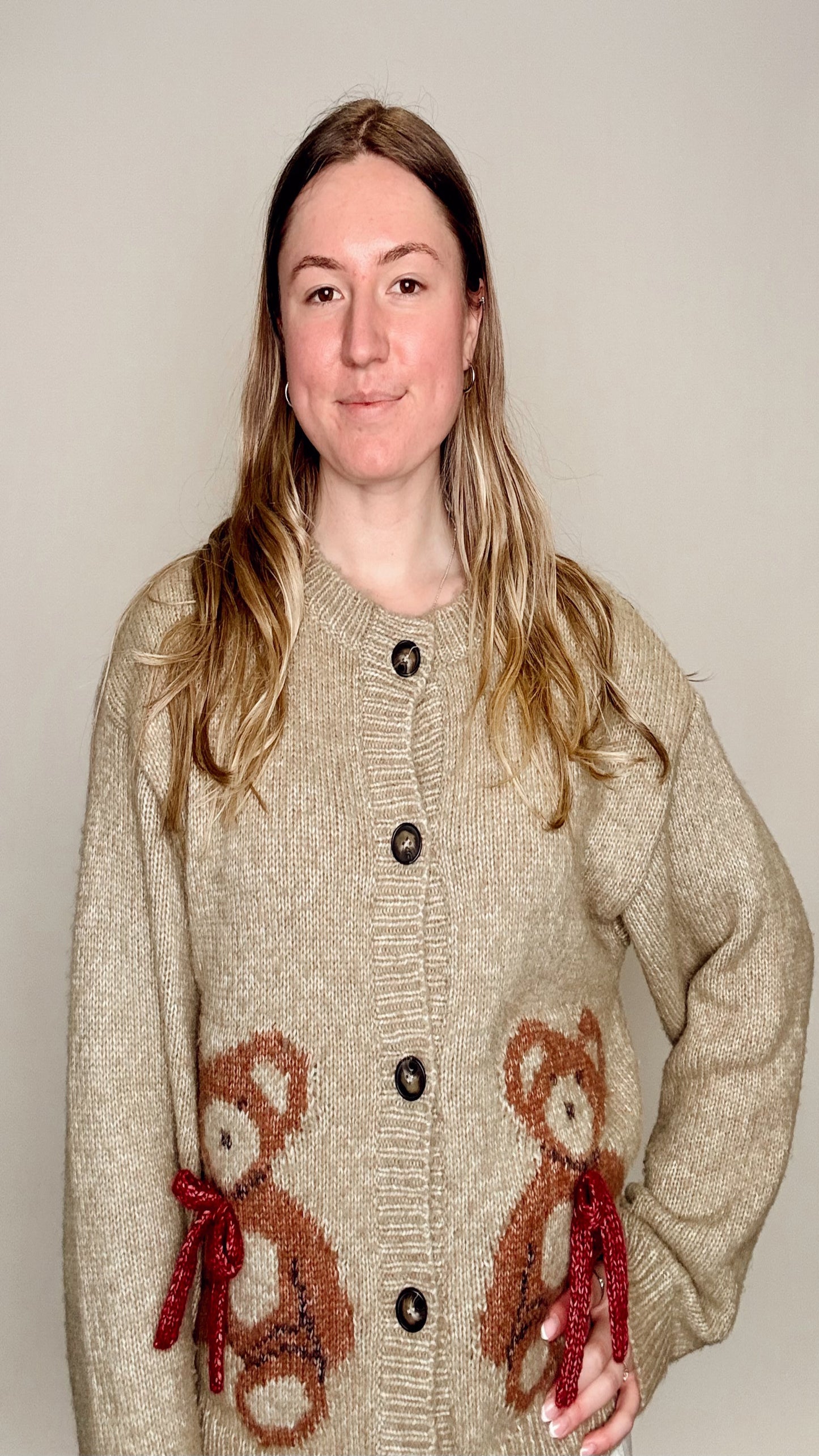 Teddy Cuddles Cardigan - Beige