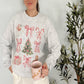 Very Merry Pink Christmas Graphic Sweatshirt - Ash