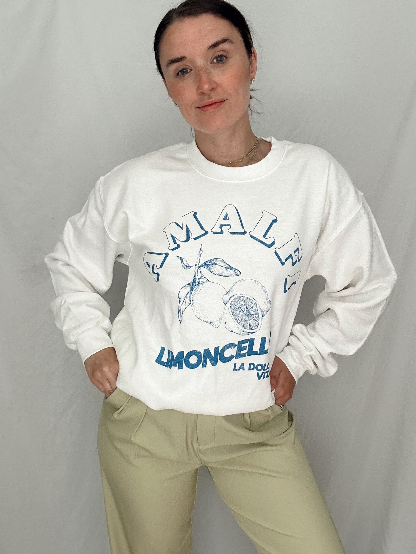 Kerrie Limoncello Sweatshirt - White