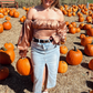 Pumpkin Spice Lover Blouse - Cafe