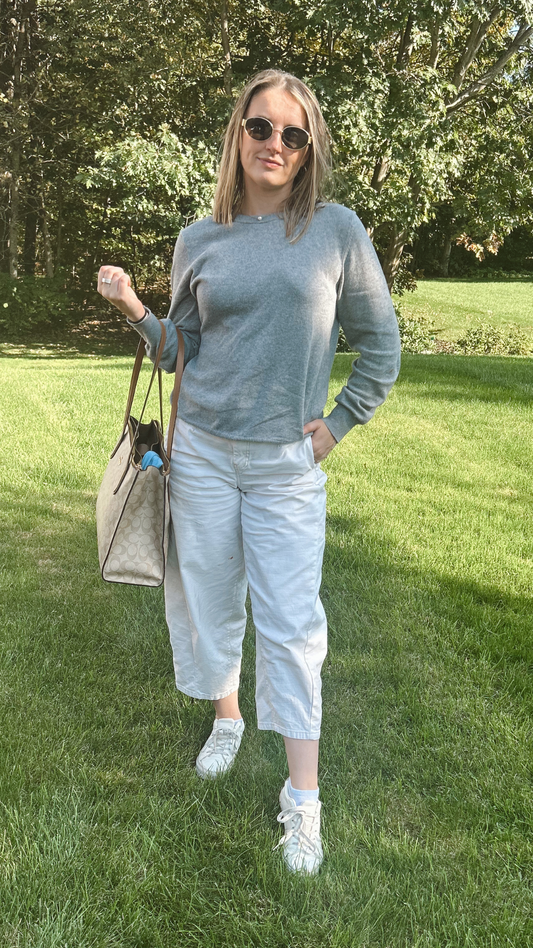 Viola Barrel Jeans - Ecru