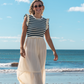 Chardonnay and Sunsets Maxi Dress - Navy