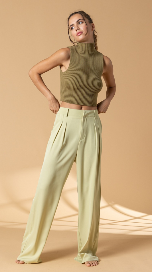 Haleigh Trousers - Lime