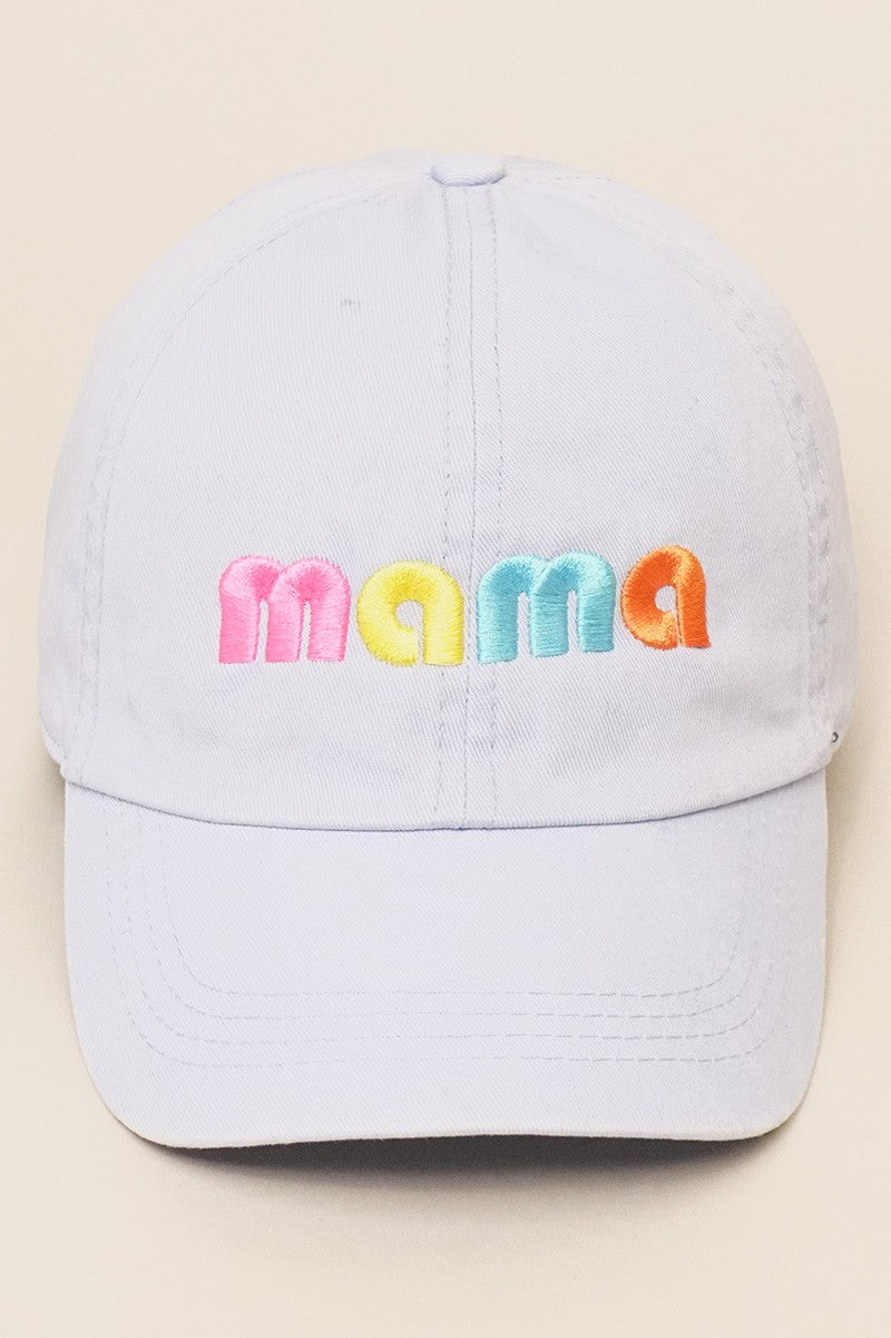 Mama Love Hat - Light Blue
