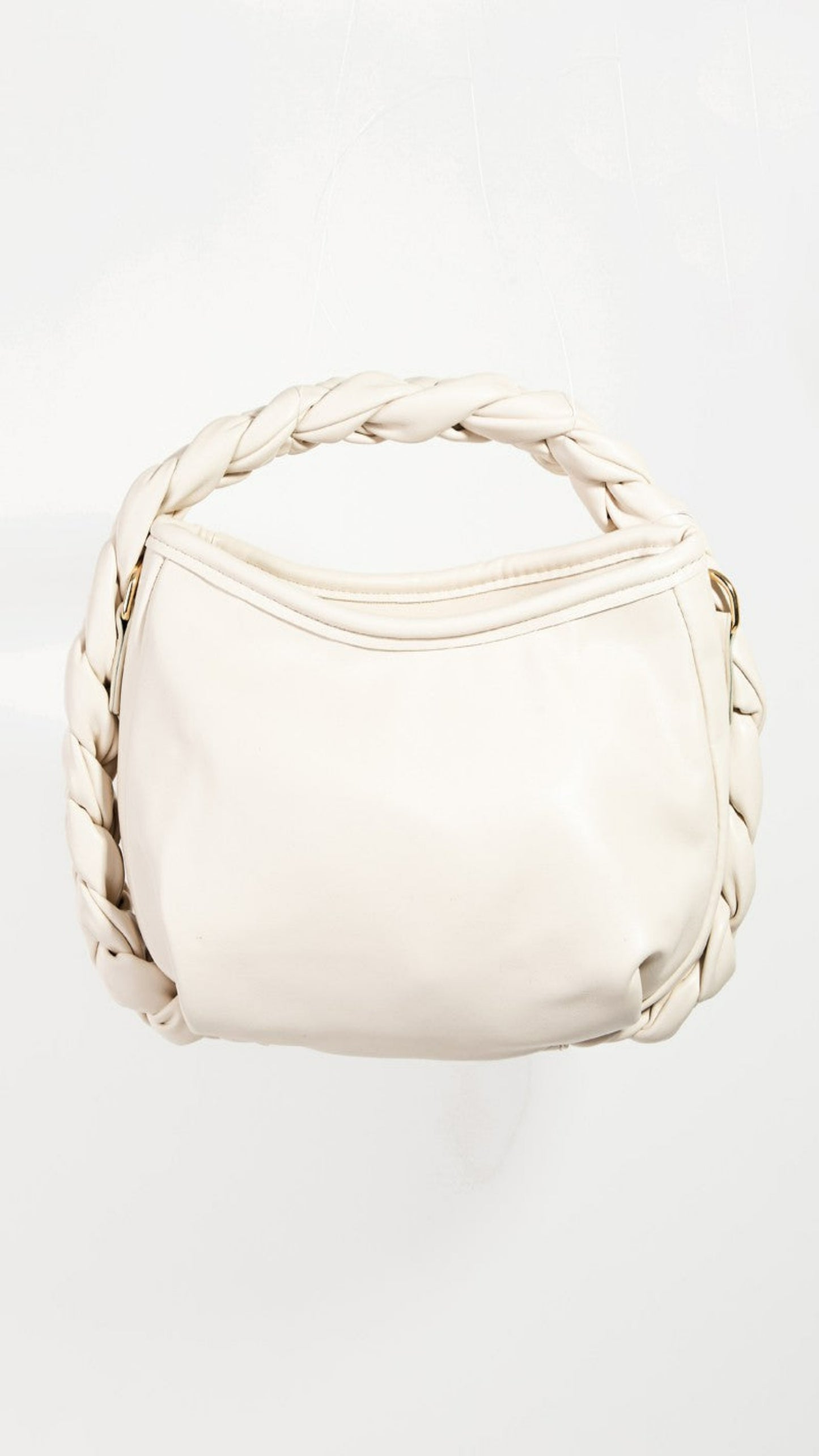 Leather Twist Handle Bag