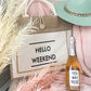 Hello Weekend Tote Bag - Ivory