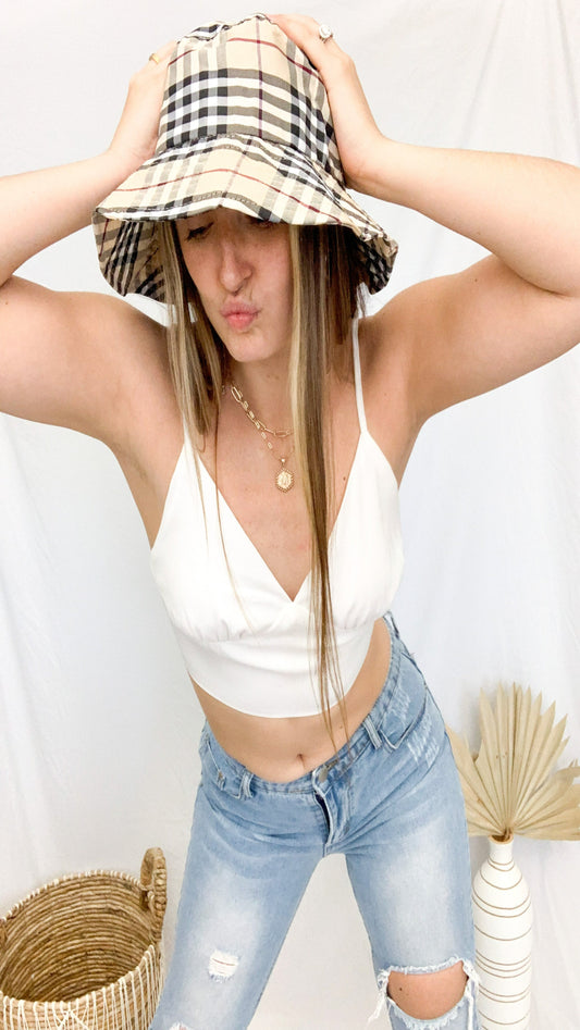 London Latte Bucket Hat -Beige