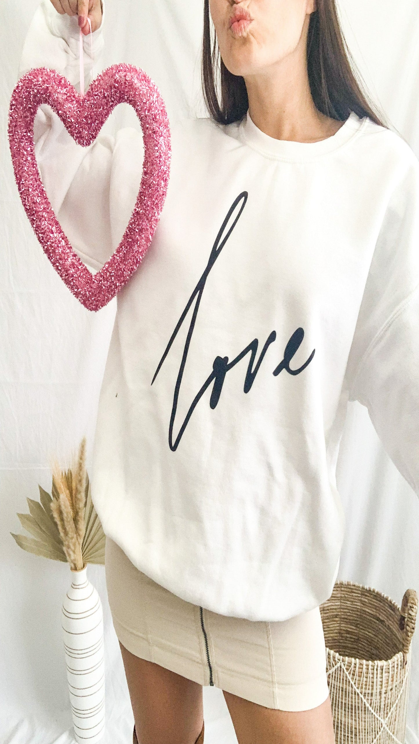 Love Sweatshirt - White