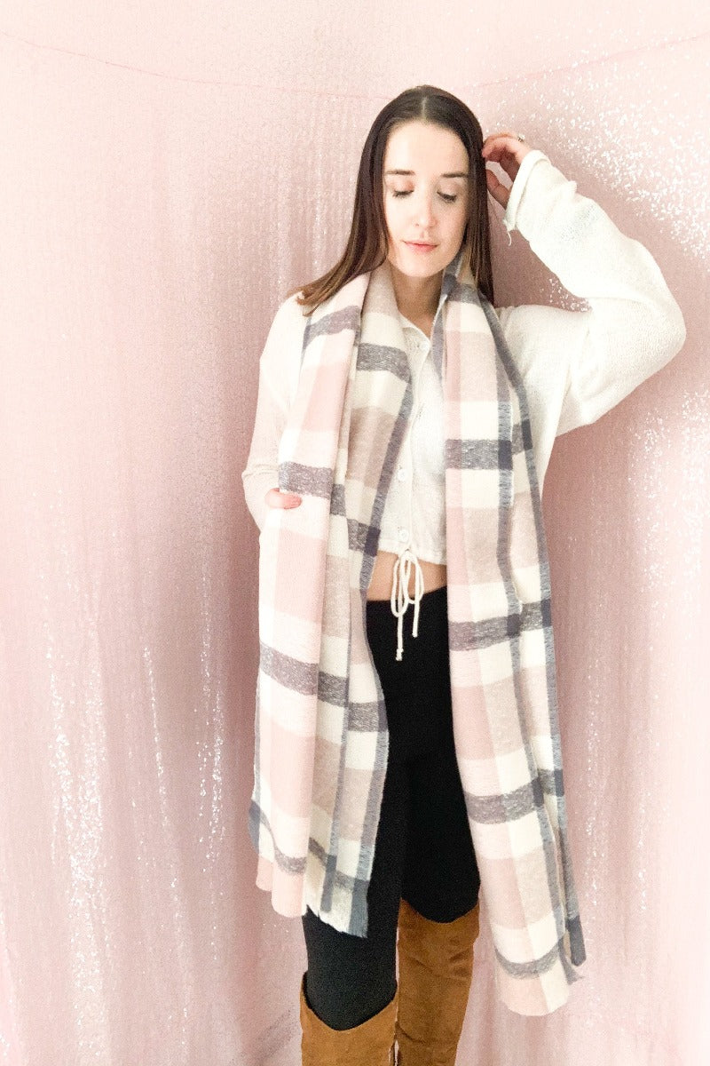 Layered With Love Scarf - Pink