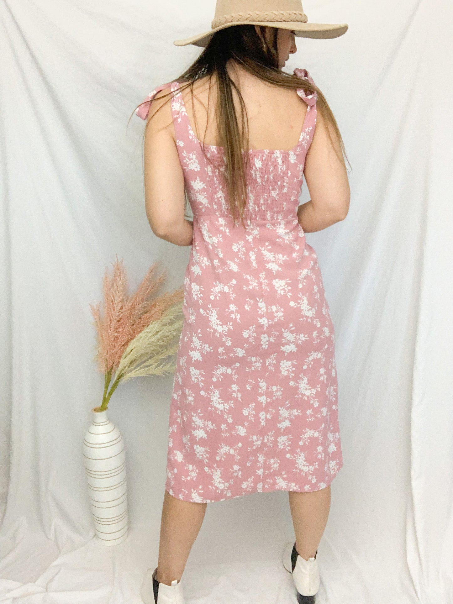 Magnolia Wishes Floral Dress - Pink