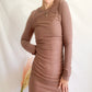 Chester Sweater Dress -Coco Brown